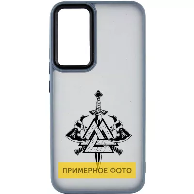 Накладка Oprint Скандинавія Black для Oppo A57s / A77s Sierra Blue / Меч