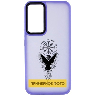 Накладка Oprint Скандинавія Black для Realme 10 4G Purple / Крила