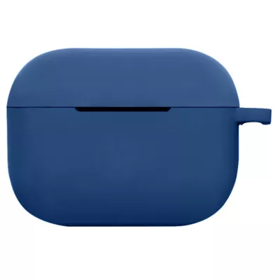 Силиконовый футляр New с карабином для наушников Airpods Pro Синий / Navy blue