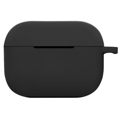 Силиконовый футляр New с карабином для наушников Airpods Pro Черный / Black