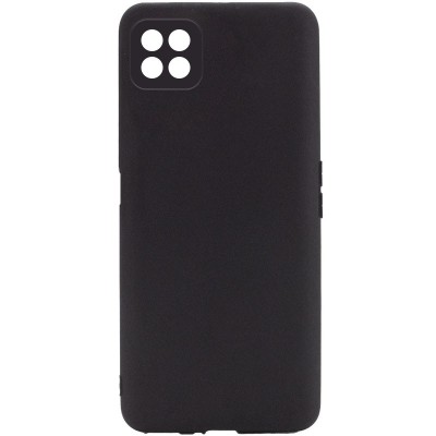 Силиконовый чехол Candy Full Camera для Oppo A53 5G / A73 5G Черный / Black