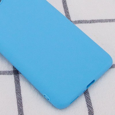 Силиконовый чехол Candy для Samsung Galaxy A03s Голубой