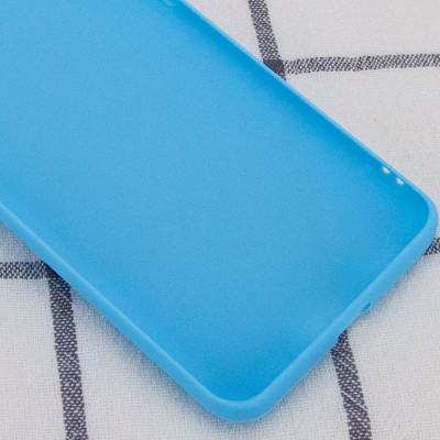 Силиконовый чехол Candy для Samsung Galaxy A03s Голубой