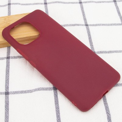 Силиконовый чехол Candy для Xiaomi Mi 11 Lite Бордовый