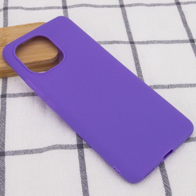 Силиконовый чехол Candy для Xiaomi Mi 11 Lite Сиреневый