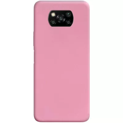 Силиконовый чехол Candy для Xiaomi Poco X3 NFC / Poco X3 Pro Розовый