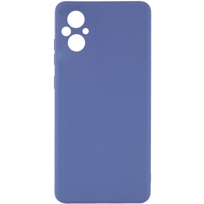Силіконовий чохол Candy Full Camera для Xiaomi Poco M5 Блакитний / Mist blue