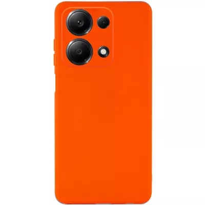 Силіконовий чохол Candy Full Camera для Xiaomi Redmi Note 13 4G Помаранчевий / Orange