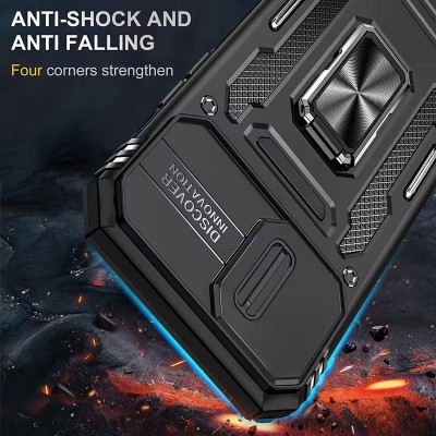 Ударостійкий чохол Camshield Army Ring для Apple iPhone 13 (6.1") Чорний / Black