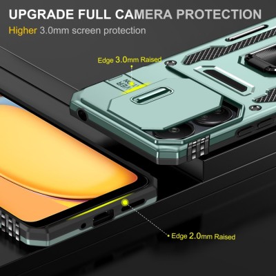 Ударостійкий чохол Camshield Army Ring для Xiaomi Poco X6 Pro Зелений / Light Green