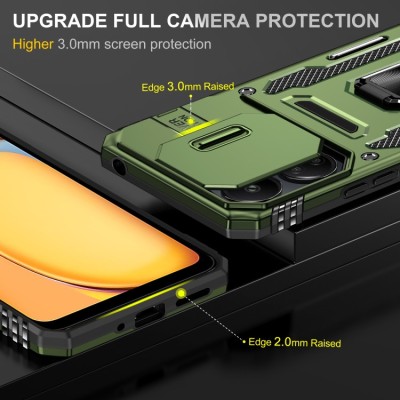 Ударостійкий чохол Camshield Army Ring для Xiaomi Redmi Note 13 4G Оливковий / Army Green