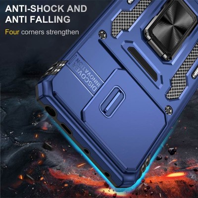 Ударостійкий чохол Camshield Army Ring для Xiaomi Redmi Note 13 4G Синій / Navy
