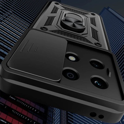 Ударостійкий чохол Camshield Serge Ring для Xiaomi 14 Pro Чорний