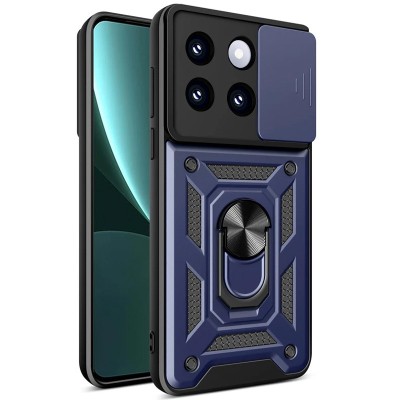 Ударостійкий чохол Camshield Serge Ring для Xiaomi 14 Синій Ударостійкий чохол Camshield Serge Ring для Xiaomi 14 Синій