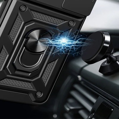 Ударостійкий чохол Camshield Serge Ring для Xiaomi 14 Чорний