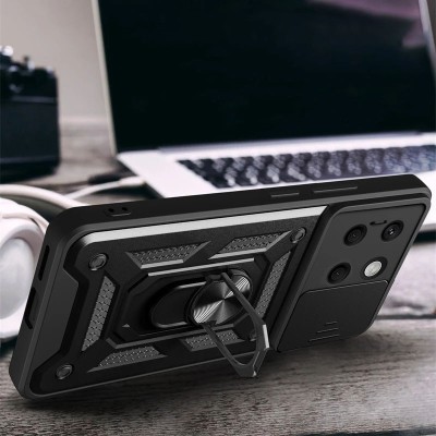 Ударостійкий чохол Camshield Serge Ring для Xiaomi 14 Чорний