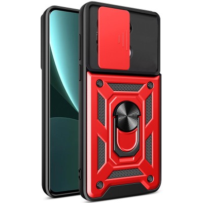 Ударостійкий чохол Camshield Serge Ring для Xiaomi Poco X6 / Note 13 Pro 5G Червоний