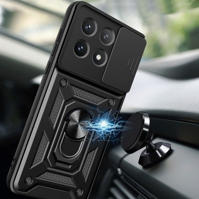 Ударостійкий чохол Camshield Serge Ring для Xiaomi Poco X6 Pro Чорний Ударостійкий чохол Camshield Serge Ring для Xiaomi Poco X6 Pro Чорний