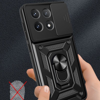 Ударостійкий чохол Camshield Serge Ring для Xiaomi Poco X6 Pro Чорний Ударостійкий чохол Camshield Serge Ring для Xiaomi Poco X6 Pro Чорний