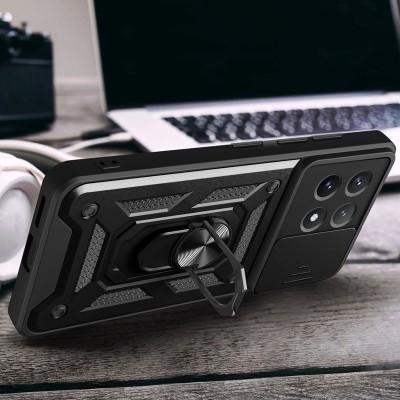 Ударостійкий чохол Camshield Serge Ring для Xiaomi Poco X6 Pro Чорний Ударостійкий чохол Camshield Serge Ring для Xiaomi Poco X6 Pro Чорний