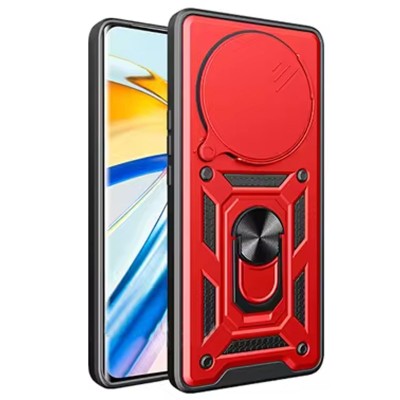 Ударостійкий чохол Camshield Serge Ring для Xiaomi Redmi A3 / A3x Червоний