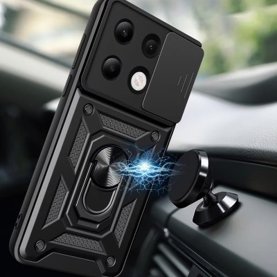 Ударостійкий чохол Camshield Serge Ring для Xiaomi Redmi Note 13 4G Чорний