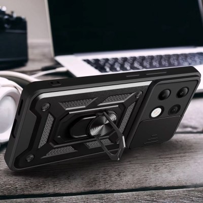 Ударостійкий чохол Camshield Serge Ring для Xiaomi Redmi Note 13 4G Чорний