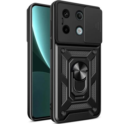 Ударостійкий чохол Camshield Serge Ring для Xiaomi Redmi Note 13 Pro 4G / Poco M6 Pro 4G Чорний Ударостійкий чохол Camshield Serge Ring для Xiaomi Redmi Note 13 Pro 4G / Poco M6 Pro 4G Чорний