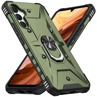 Ударостійкий чохол Pathfinder Ring для Samsung Galaxy A15 4G/5G Зелений / Army Green