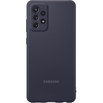 Чехол Samsung Silicone Cover для смартфона Galaxy A72 (A725) Black (EF-PA725TBEGRU)