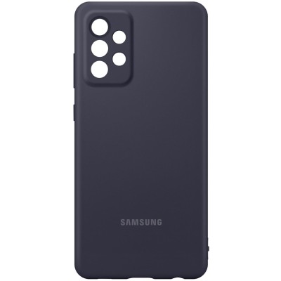 Чехол Samsung Silicone Cover для смартфона Galaxy A72 (A725) Black (EF-PA725TBEGRU)
