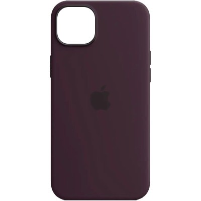 Чохол Silicone case (AAA) full with Magsafe для Apple iPhone 14 Pro Max (6.7") Фіолетовий / Elderberry