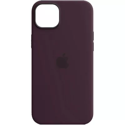 Чохол Silicone case (AAA) full with Magsafe для Apple iPhone 14 Pro Max (6.7") Фіолетовий / Elderberry