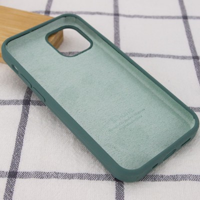 Чехол Silicone Case Full Protective (AA) для Apple iPhone 13 (6.1") Зеленый / Pine green