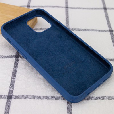 Чехол Silicone Case Full Protective (AA) для Apple iPhone 13 Pro Max (6.7") Синий / Navy Blue