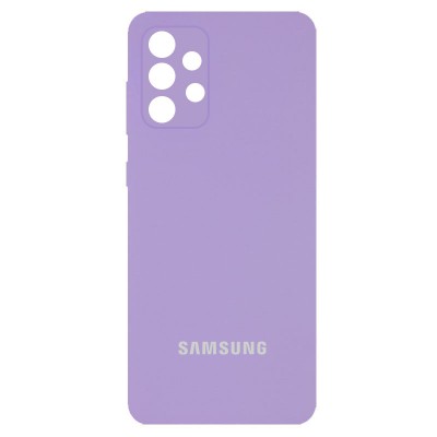 Чехол Silicone Cover Full Camera (AA) для Samsung Galaxy A13 4G Сиреневый / Dasheen