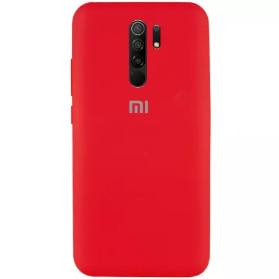 Чехол Silicone Cover Full Protective (AA) для Xiaomi Redmi 9 Красный / Red