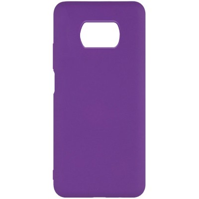 Чехол Silicone Cover Full without Logo (A) для Xiaomi Poco X3 NFC / Poco X3 Pro Фиолетовый / Purple