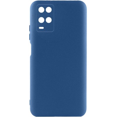 Чехол Silicone Cover Lakshmi Full Camera (A) для Oppo A54 4G Синий / Navy Blue