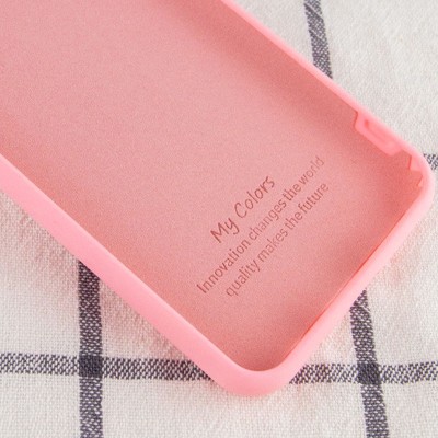 Чехол Silicone Cover My Color Full Protective (A) для Samsung Galaxy A02 Розовый / Pink