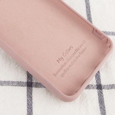 Чехол Silicone Cover My Color Full Protective (A) для Samsung Galaxy A02 Розовый / Pink Sand