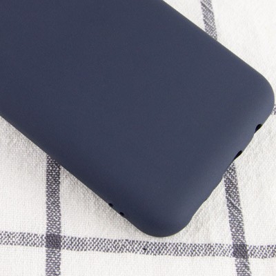 Чехол Silicone Cover My Color Full Protective (A) для Samsung Galaxy A02 Синий / Midnight blue