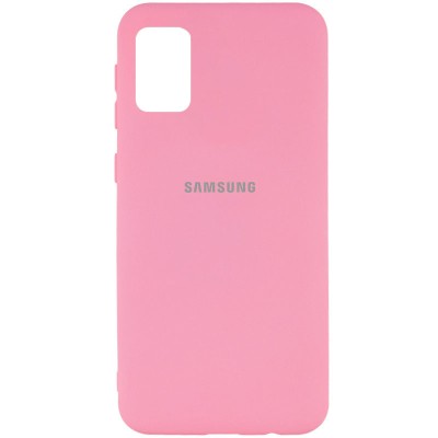 Чехол Silicone Cover My Color Full Protective (A) для Samsung Galaxy A02s Розовый / Pink