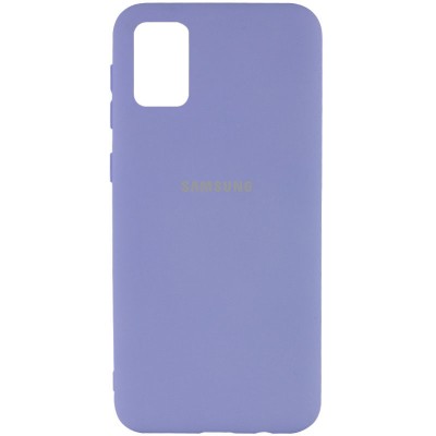 Чехол Silicone Cover My Color Full Protective (A) для Samsung Galaxy A02s Сиреневый / Dasheen