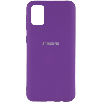 Чехол Silicone Cover My Color Full Protective (A) для Samsung Galaxy A02s Фиолетовый / Purple