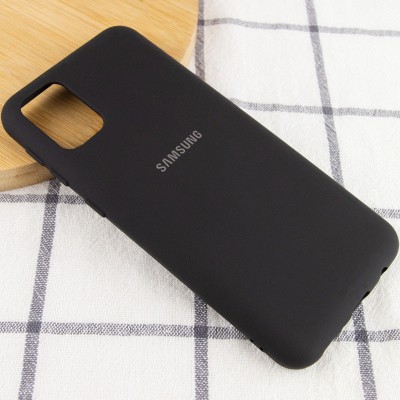 Чехол Silicone Cover My Color Full Protective (A) для Samsung Galaxy A02s Черный / Black