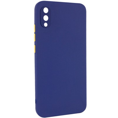 Чехол TPU Square Full Camera для Samsung Galaxy A02 Синий Чехол TPU Square Full Camera для Samsung Galaxy A02 Синий