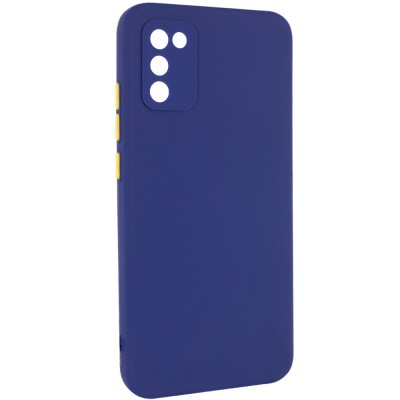 Чехол TPU Square Full Camera для Samsung Galaxy A03s Синий
