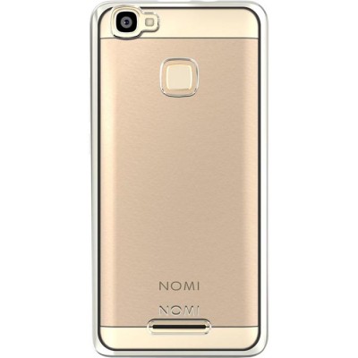 Чехол-накладка Nomi ECi5032 Electroplating TPU Срібний