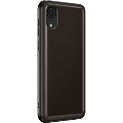 Чохол-накладка Samsung A03 Core Soft Clear Cover EF-QA032TBEGRU Black